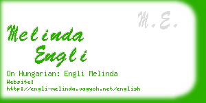 melinda engli business card